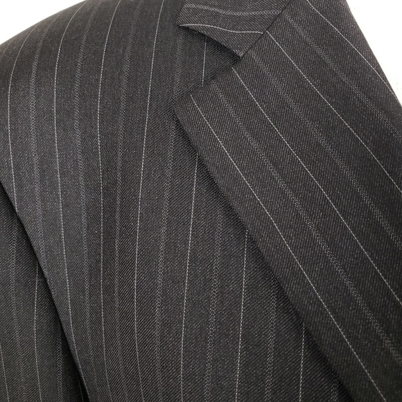 Valentino Pinstripe 3 Button Blazer - Picture 4 of 5